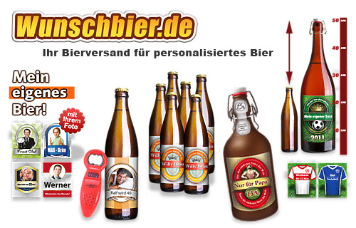 Etiketten für Bierflaschen - Versandkostenfrei